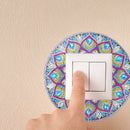 DIY Mandala Diamond Painting Luminous Switch Stickers Bedroom Wall Decals