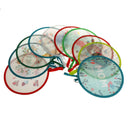1pc Portable Round Japanese Style Folding Fans Hand Fan for Wedding Party  Z