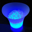 LED Luminous Ice Bucket Beer Wine Whisky Cooler Bowl 5L for Club Bar Party Multi