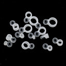 14pcs Telescopic Fishing Rod Guides Tips Repair Kit Line Rings Eyes Set, 14