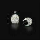 4 White Bling Car Rhinestone Tire Valve Caps Diamond Shining Air Caps Accessorie