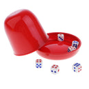 1 Set of Dice KTV Bar Gambling Casino Poker Game Dice Cup for Dice Games -
