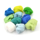 15 colors Wool Fibre Roving For Needle Felting Hand Spinning DIY material  3CAU