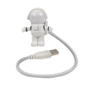 Creative 0.5W Astronaut Shaped Night Light USB Eye-caring Reading Lamp Lamp
