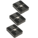 3Pack PU-50 Aluminium Quick Release Plate QR Clamp 50mm for Benro Arca Swiss