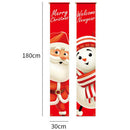 Cartoon Christmas Decorations Old Man Couplet Door Hanging Layout Flag