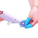 12* Silicone Anti -slip Hot Glues Gun Finger Caps Protectors for Hot Glue Wax