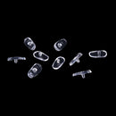 50 Pairs Screw-On Oval Silicone Nose Pads for Glasses Eyeglass New TO P bkTOCA