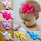 12pcs Baby Head Bands Toddler Girl Swallowtail Bow Elastic Hair Bands #gib