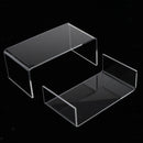 Acrylic Riser Display Shelf for Amiibo Funko Pops Figures Clear