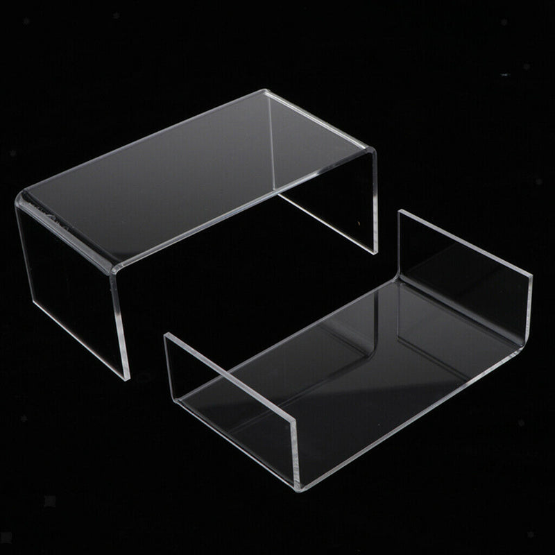 Acrylic Riser Display Shelf for Amiibo Funko Pops Figures Clear