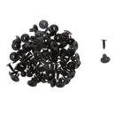 50pcs Nylon Bumper Push Fasteners Rivet Clips Expansion Screws Replacement Kit