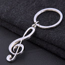 New Music Symbol Note G Treble Clef Pendant Keychain Key Chain Ring Fob AT3C