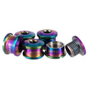 5Pcs Titanium Alloy Crankset Screws Chainring & Chainwheel Nuts Disc Brake Rotor