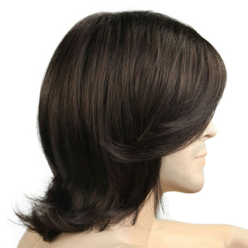 Handsome Men Hair literature Youth Wig Natural Long Wig Full Wig Hair Hairpieces