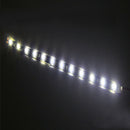 2* 12 LEDs 30cm 5050 SMD Flexible LED Strip Light 12V Car Decor Waterproof White