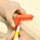 Plastic 90 degree right angle ruler 6 inch woodworking tool auxiliary locat A2D3