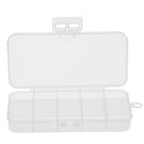 Clear Plastic Fishing Lure Bait Box Fishing Beads Snaps Jigs Container Case