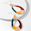 Fashion Jewelry Earrings Ethnic Style Color Drop Earrings Retro Printing Pe