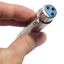 Xlr 3 Pin Female To 6.35Mm Female Jack Socket Plug Audio Microphone Connect A5Y2