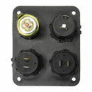 12V Car 2 Dual Cigarette Lighter Socket+Dual USB Port Charger+Voltmeter Ada