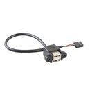 Dual USB 2.0 Port Female to Motherboard 9Pin Header Cable Connector and Screw