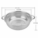 Micro-perforated stainless steel strainer 28.5 cm wide Argente