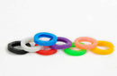 New 8PCS Elastic Hollow Silicone Key Cap Covers Topper Keyring Bly Braille