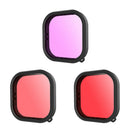 Aqua Filter Set Red Magenta Snorkel Filters for GoPro Hero 9 Action Camera