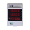 Lab din rail led ac voltmeter ammeter volt amp meter gauge 80-300v 0-100a FT