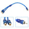 Car MP3 Audio RCA 1 Male to 2 Female Y Splitter Cable Adapter Cord 25cm