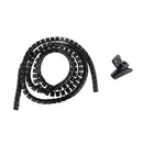 25+15mm Cable Tidy Wire Organising Tool Kit Spiral Wrap LCD TV Office 200cm