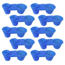 10pcs Blue Bird Drinker Feeder Cups Parrot Water Bottle Feeder for Cage