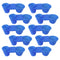 10pcs Blue Bird Drinker Feeder Cups Parrot Water Bottle Feeder for Cage
