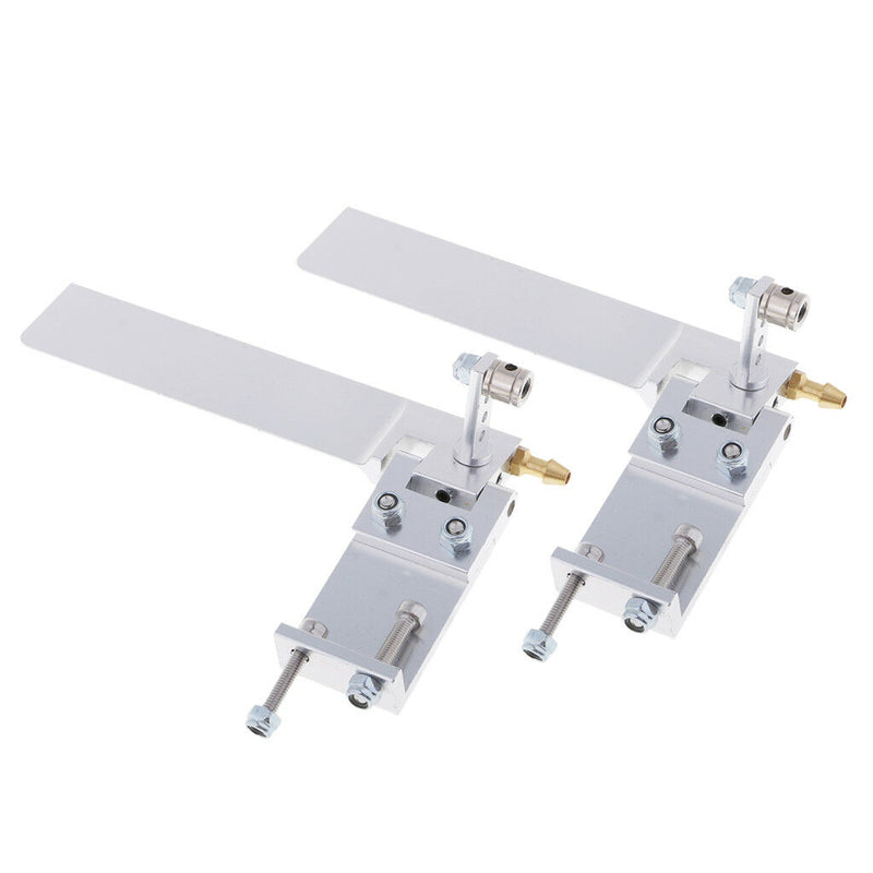 2x 95mm Alloy RC Boat Water Rudder Absorbing Steering Rudder for RC Boats A