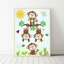 5D DIY Full Drill Diamond Painting Monkey Cross Stitch Mosaic Kits (hg437)