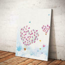 Creative DIY Wedding Fingerprint Canvas Printing Hot Air Balloon Guest Book