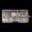 150Pcs/set Car Ring Type Golden Brass Non-insulated Crimp Terminals Connectors