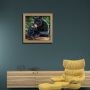 5D DIY Full Drill Diamond Painting Black Bear Cross Stitch Mosaic Craft Kit