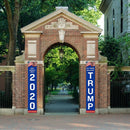 2020 U.S. Presidential Campaign Gate Couplets General Election Trump Hangs Flag