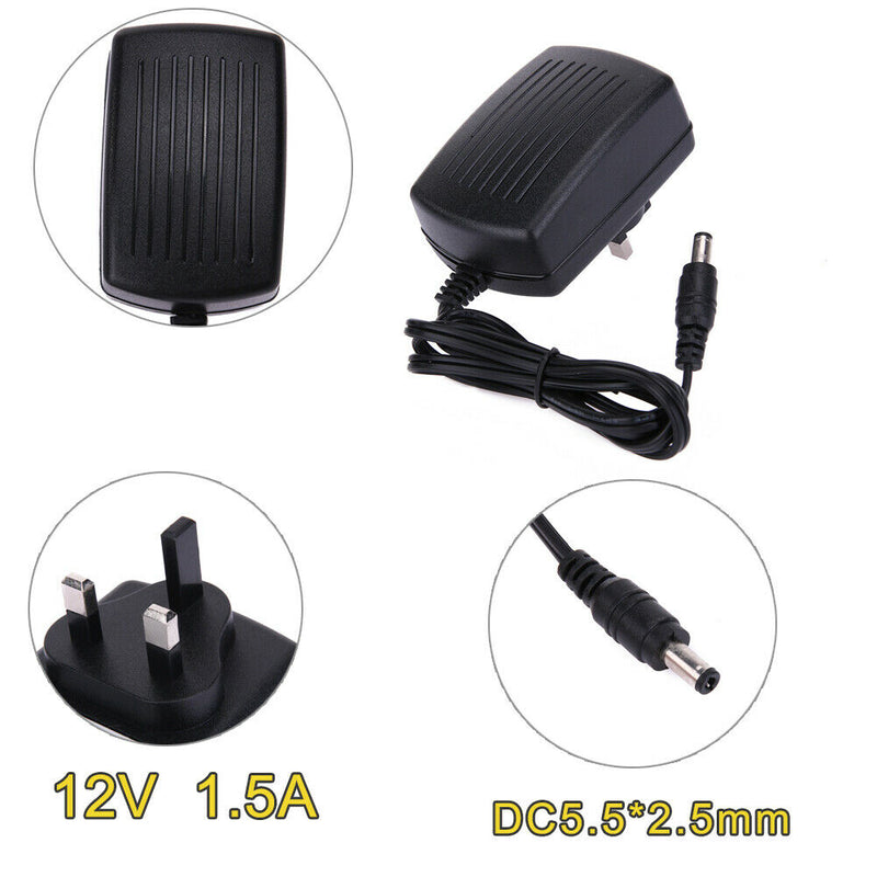 DC12V 1.5A Adapter AC to DC Converter Power Supply Adapter 5.5*2.5 mm