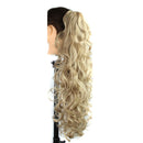Long Wavy Synthetic Claw Clip Ponytail Hair Extensions Can Be Curled High T X1R5