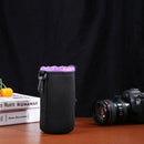 Waterproof SLR Camera Drawstring Lens Pouch Protective Brushed Cover (L)