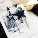 New arrival stars Tassels asymmetric Long drop Earrings for women girls mod