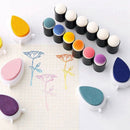Drawing Sponge,10PCS Finger Sponge Dauber Set Ink Crafts DIY Drawing Sponge Y8U2