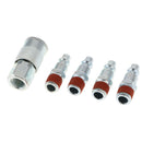 5pcs Universal Quick Release Coupler Set 1/4" Air Hose Connector Fitting NPT