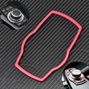 Interior Multimedia Buttons Cover Molding Trim fit for BMW 1 3 4 5 7 Series-Red