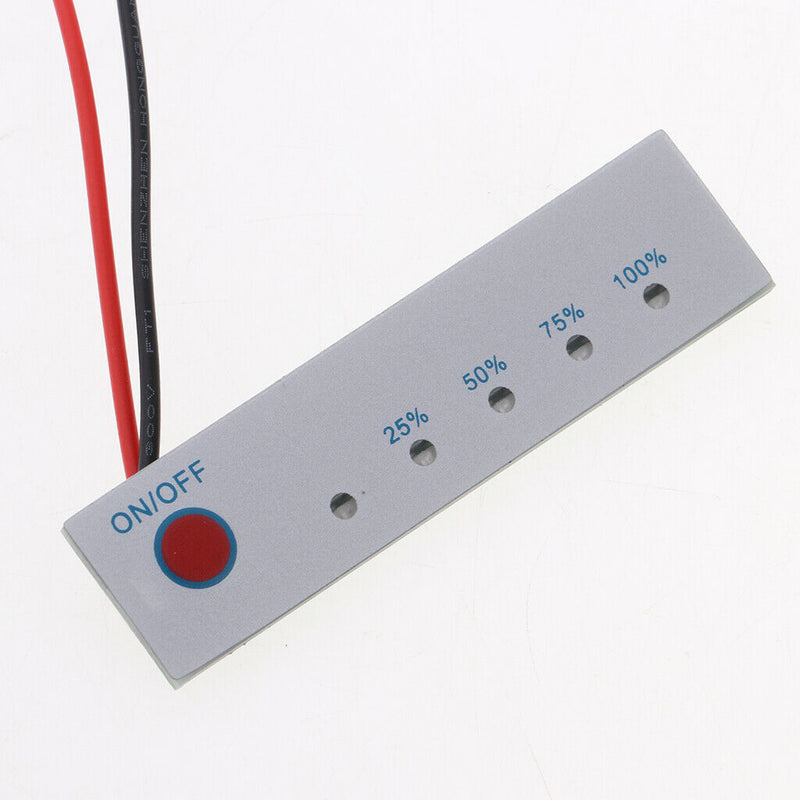 12V Lithium Battery Capacity Tester Power Indicator Gauge Meter 5L 3 String