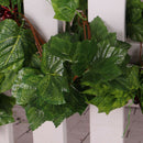 5x Creative Plastic Artificial Grape Leaves with Grapes, There are 90 Pairs
