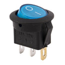 5X(4 x 12V LED illuminated rocker on-off toggle SPST switch dash light car I7U7)